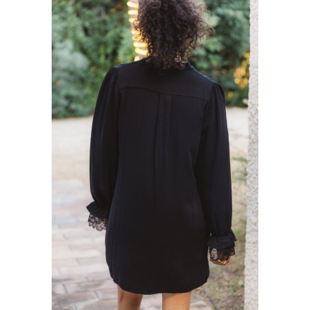 Edwige black dress Livraison rapide