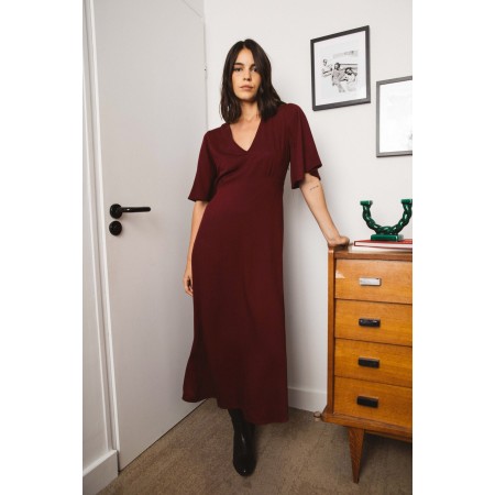 Burgundy Geraldine dress Vous souhaitez 