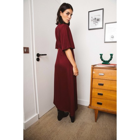 Burgundy Geraldine dress Vous souhaitez 