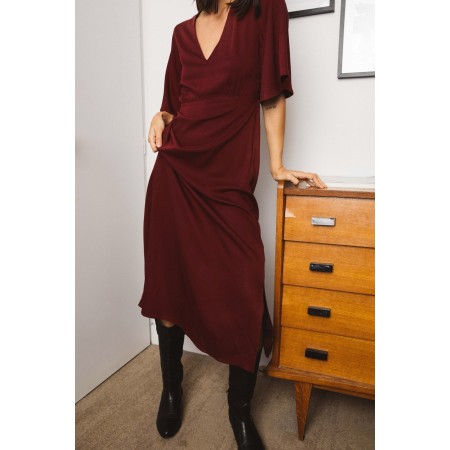 Burgundy Geraldine dress Vous souhaitez 