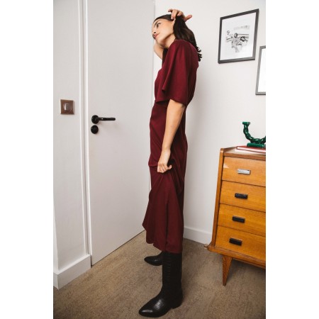 Burgundy Geraldine dress Vous souhaitez 