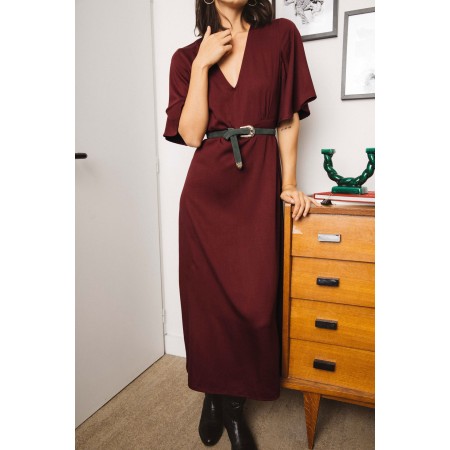 Burgundy Geraldine dress Vous souhaitez 