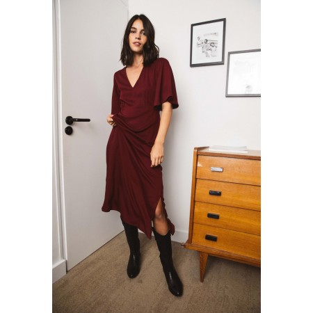 Burgundy Geraldine dress Vous souhaitez 