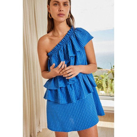 Robe Nouba vichy bleu store