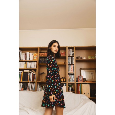 Diomira dress with confetti print les ctes