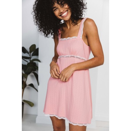 Féérie dress in pink organic cotton l'achat 