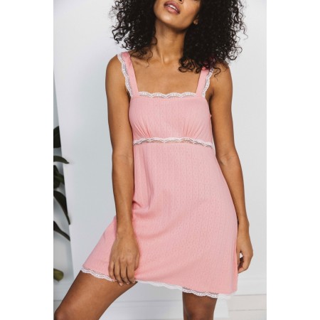 Féérie dress in pink organic cotton l'achat 