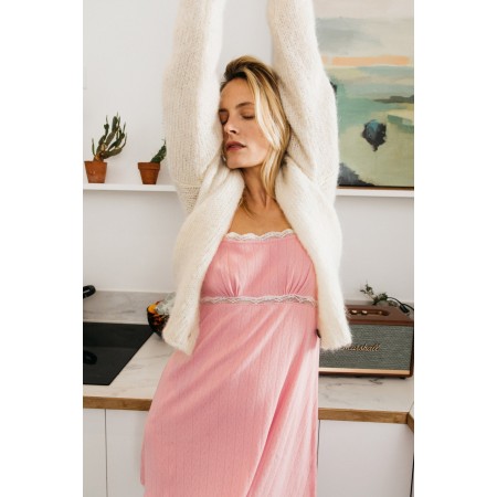 Féérie dress in pink organic cotton l'achat 