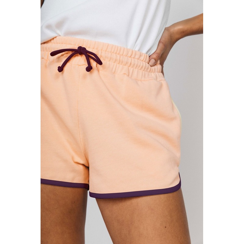 Idyllique shorts in apricot organic cotton paiement sécurisé