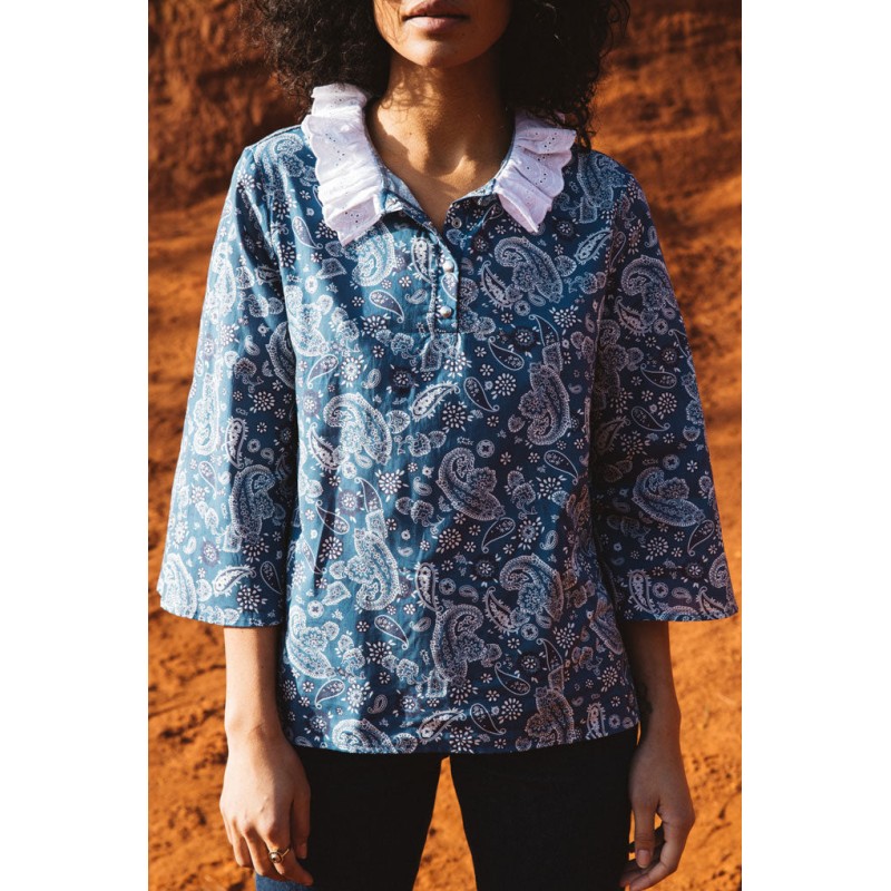 Bandana print Adventure blouse chez Cornerstreet bien 