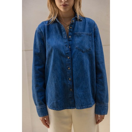 Liberty blue jeans midi shirt Comparez et commandez 