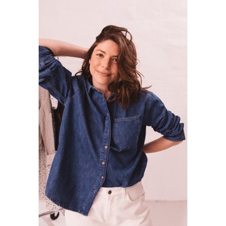 Liberty blue jeans midi shirt Comparez et commandez 