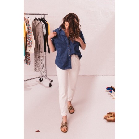 Liberty blue jeans midi shirt Comparez et commandez 