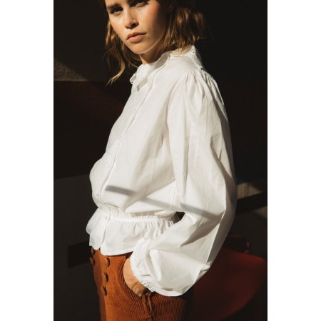 Imelda natural white shirt france