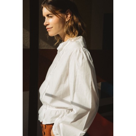 Imelda natural white shirt france