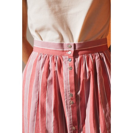 Sally pink striped skirt pas cheres