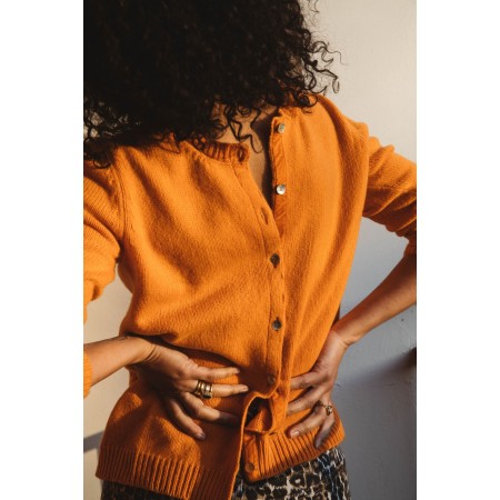 Orange History cardigan commande en ligne