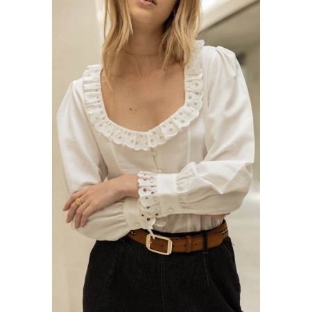 Escale blouse natural white sur le site 