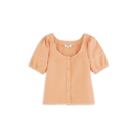 Apricot Romance blouse vente chaude votre 