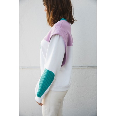 Tricolor Ocean Sweatshirt destockage