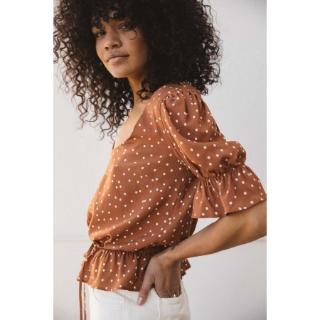 Polka dot print Ship blouse l'achat 