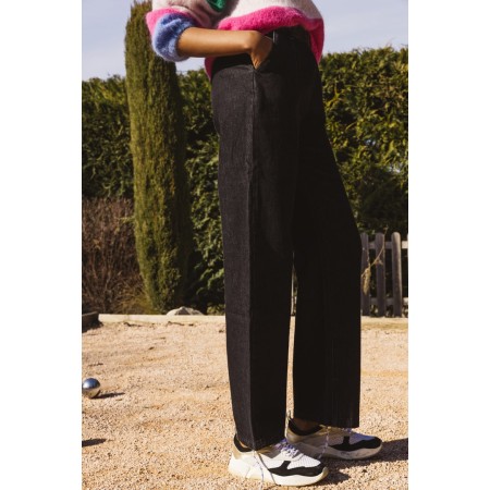 Mottled black Paolo pants commande en ligne