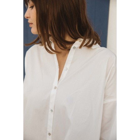 Natural white Voguer shirt dress acheter en ligne