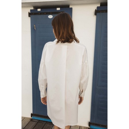 Natural white Voguer shirt dress acheter en ligne