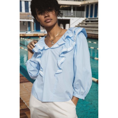 Recif blue chambray blouse vous aussi creer 