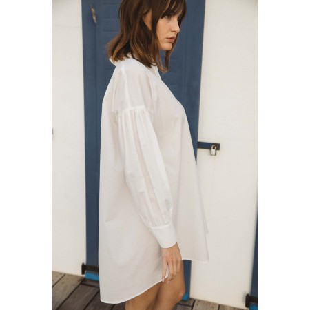 Natural white Voguer shirt dress acheter en ligne