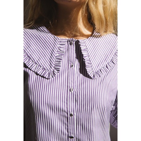 Gian shirt purple stripes commande en ligne