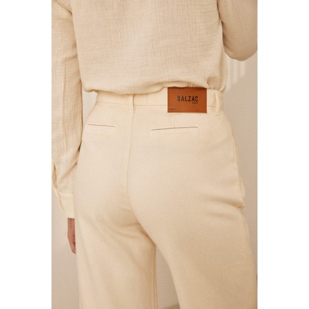 Paolo creme brulee trousers est présent 