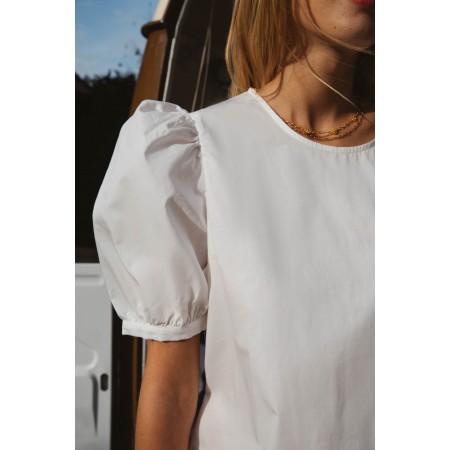 Exquisite natural white blouse shop