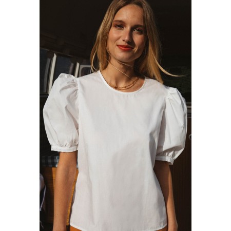 Exquisite natural white blouse shop