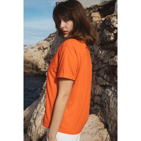 Orange-red Penélope t-shirt de votre