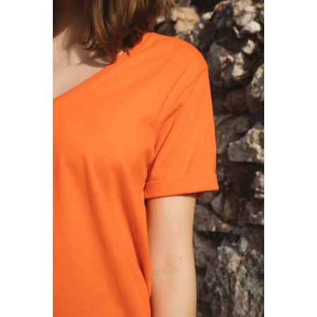 Orange-red Penélope t-shirt de votre