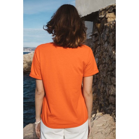 Orange-red Penélope t-shirt de votre