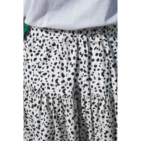 Miel skirt with black spotted print de l' environnement