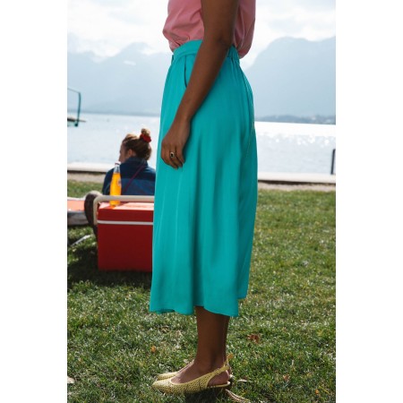 Turquoise Sally skirt basket pas cher