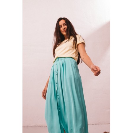 Turquoise Sally skirt basket pas cher