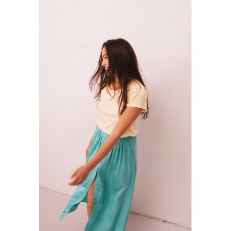 Turquoise Sally skirt basket pas cher