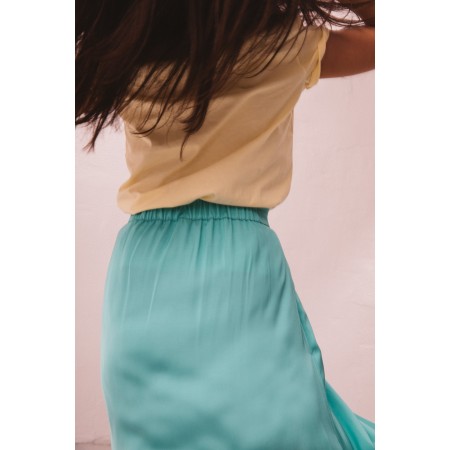 Turquoise Sally skirt basket pas cher