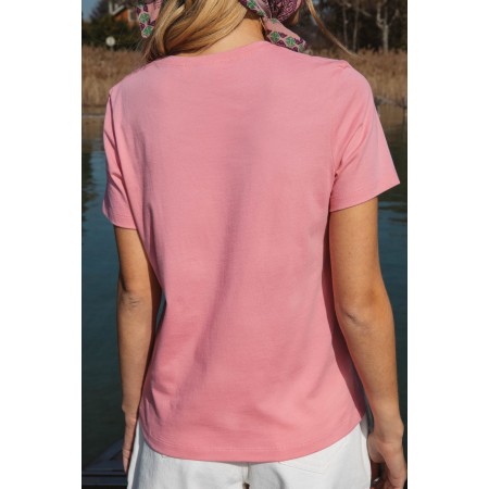 Balzac Paris pink and yellow t-shirt en linge