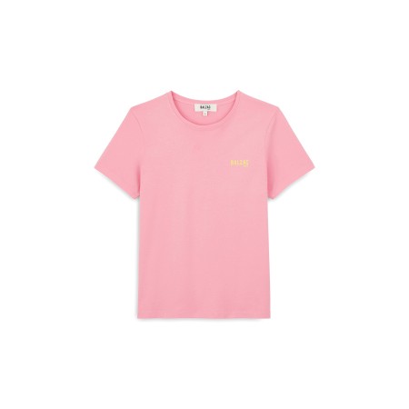 Balzac Paris pink and yellow t-shirt en linge