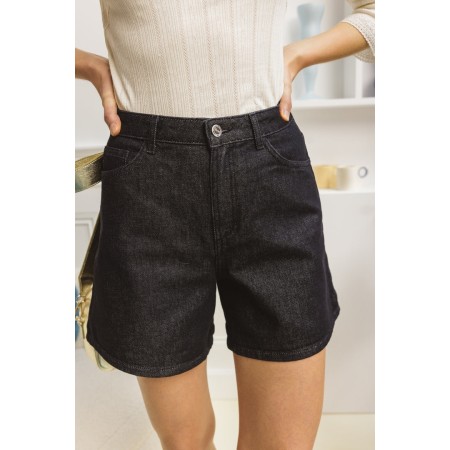 Maylone heather black denim shorts outlet