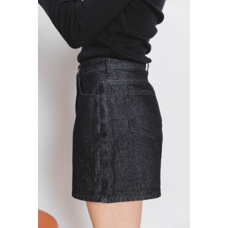 Maylone heather black denim shorts outlet