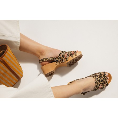 Facette leopard clogs acheter en ligne