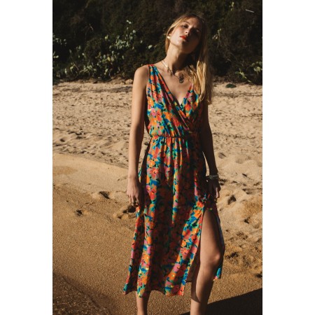 Elisha dress with water lily print 50-70% off 