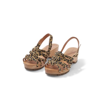 Facette leopard clogs acheter en ligne