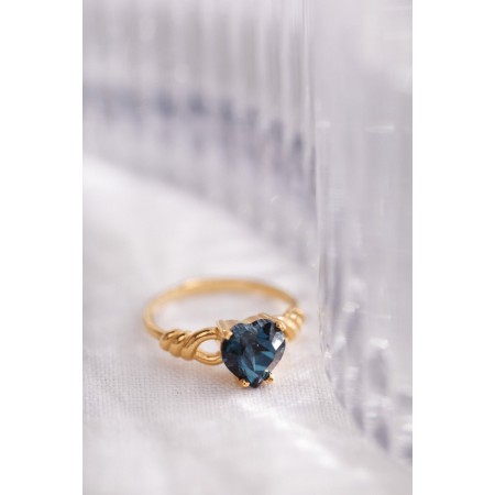 Blue Immortelle ring à prix réduit toute l'année